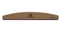 Пилка абразивная для ногтей TNL Лодочка 100/100 высокое качество коричневая в индивидуальной упаковке