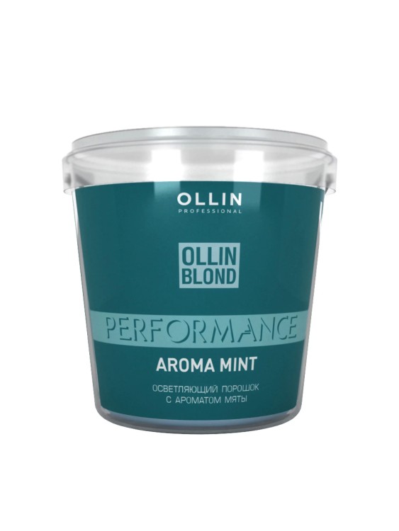 Осветляющий порошок OLLIN Performance белого цвета  с ароматом мяты, 500мл