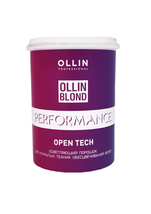 Осветляющий порошок OLLIN Performance для открытых техник обесцвечивания волос, 500мл