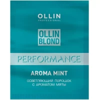 Осветляющий порошок OLLIN Performance белого цвета  с ароматом мяты, 30мл
