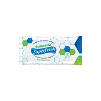 Влажные салфетки Superfresh Antibacterial антибактериальные, 15шт/уп
