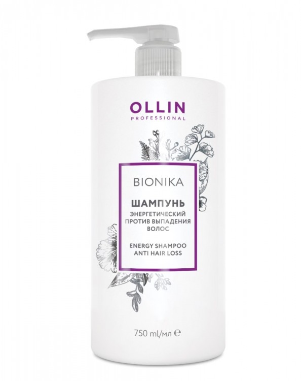 Шампунь против выпадения волос OLLIN BioNika Anti Hair Loss энергетический, 750мл