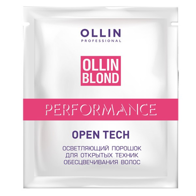 Осветляющий порошок OLLIN Performance для открытых техник обесцвечивания волос, 30мл 