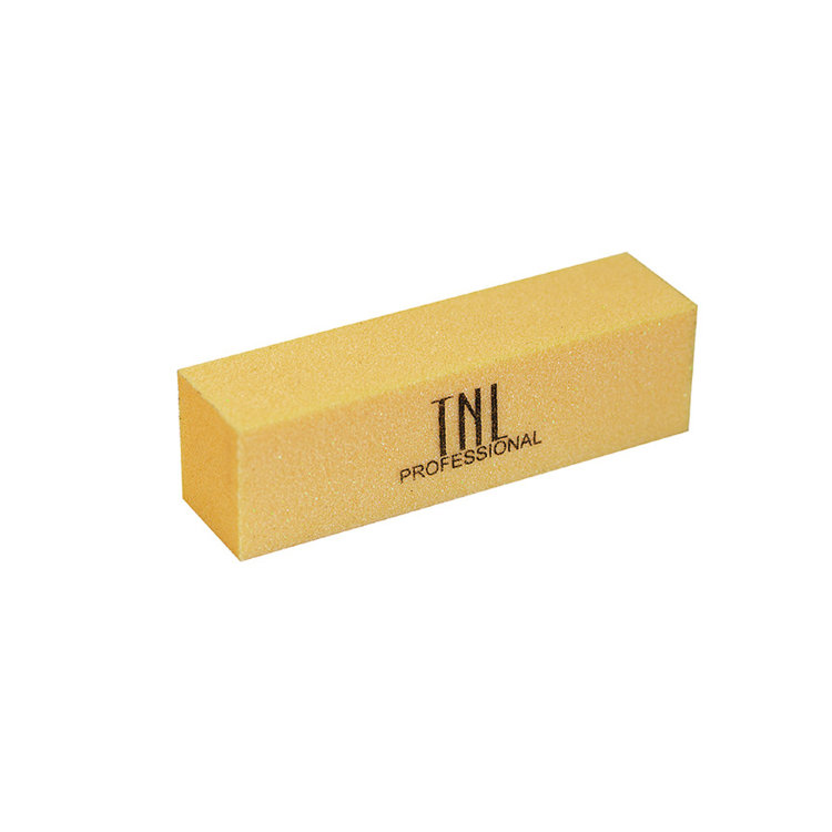 Баф для ногтей TNL желтый в индивидуальной упаковке