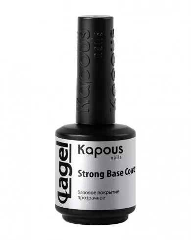 Базовое покрытие Kapous Nails Strong Base Coat прозрачное, 15мл