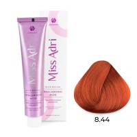 Крем - краска для волос 8.44 ADRICOCO Miss Adri Elite Edition светлый блонд медный интенсивный, 100мл