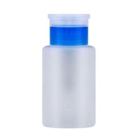 Дозатор для жидкостей TNL пластиковый голубой ободок, 160мл