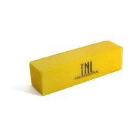 Баф для ногтей TNL желтый в индивидуальной упаковке улучшенный
