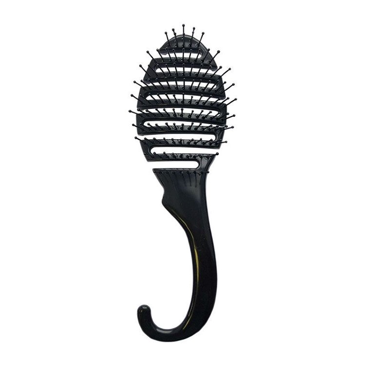 Щетка для укладки волос Melon Pro вентиляционная гибкая основа 13 рядов черная