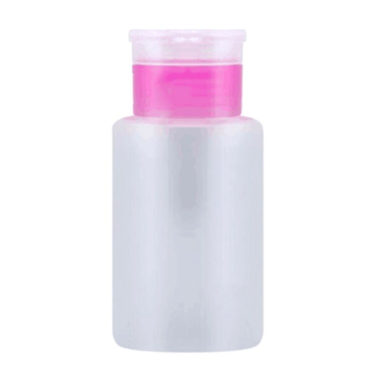 Дозатор для жидкостей TNL пластиковый розовый ободок, 160мл