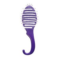Щетка для укладки волос Melon Pro вентиляционная гибкая основа 13 рядов фиолетовая