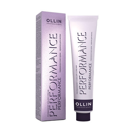 Перманентная крем - краска для волос 1.0 OLLIN Performance Permanent Color Cream Иссиня-черный, 60мл