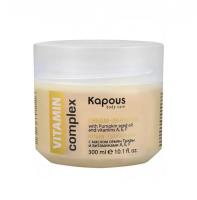 Крем - парафин Kapous Body Care Vitamin complex с маслом семян тыквы и витаминами А, Е, F, 300мл