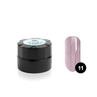 Гель - краска для дизайна ногтей TNL для тонких линий Voile №11 розовый металлик, 6мл