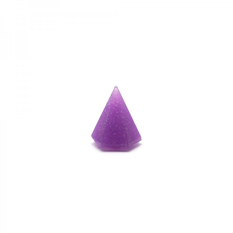 Спонж для макияжа TNL Blender силиконовый пирамида фиолетовый малый в пластиковой упаковке