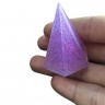 Спонж для макияжа TNL Blender силиконовый пирамида фиолетовый малый в пластиковой упаковке