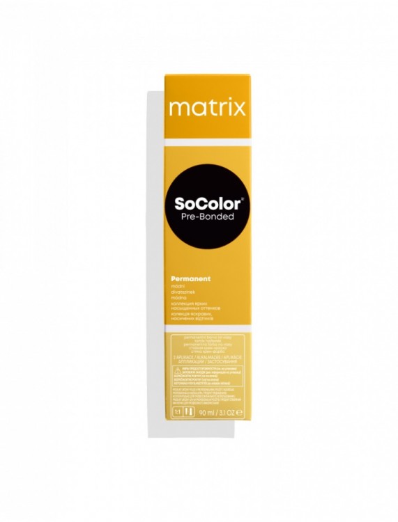 Крем - краска для волос 8CC Matrix SoColor Pre-Bonded светлый блондин глубокий медный с бондером, 90мл