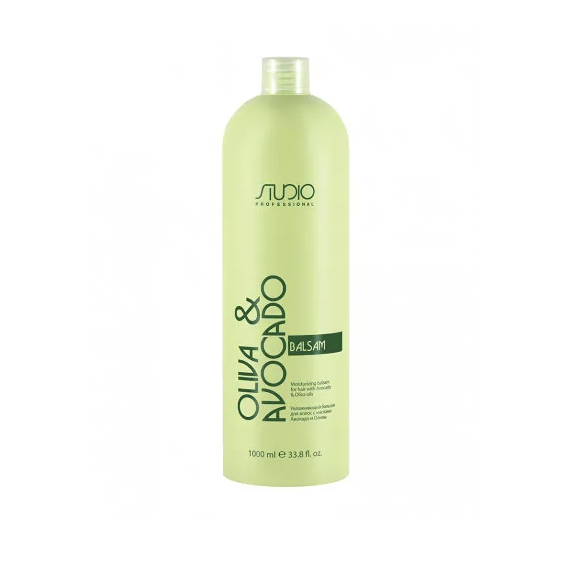 Бальзам для волос Studio Oliva & Avocado с маслами Авокадо и Оливы, 1000мл