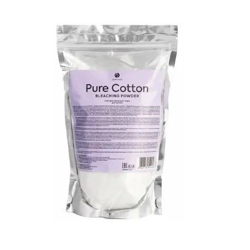 Обесцвечивающая пудра для волос ADRICOCO Pure Cotton мягкое воздействие, 500гр