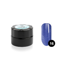 Гель - краска для дизайна ногтей TNL для тонких линий Voile №16 фиолетовый металлик, 6мл