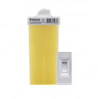Жирорастворимый воск для депиляции Kapous Depilation Натуральный желтый в картридже с мини роликом, 100мл