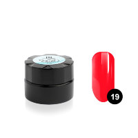 Гель - краска для дизайна ногтей TNL для тонких линий Voile №19 красный неон, 6мл