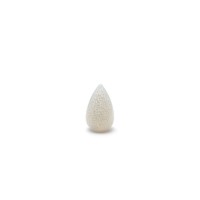Спонж - яйцо для макияжа TNL Blender силиконовый капля серебро малый в пластиковой упаковке