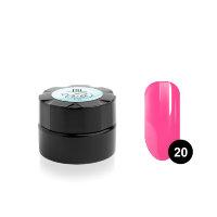 Гель - краска для дизайна ногтей TNL для тонких линий Voile №20 розовый неон, 6мл