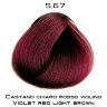Крем - краска для волос 5-67 Selective COLOREVO светло-каштановый красно-фиолетовый, 100мл