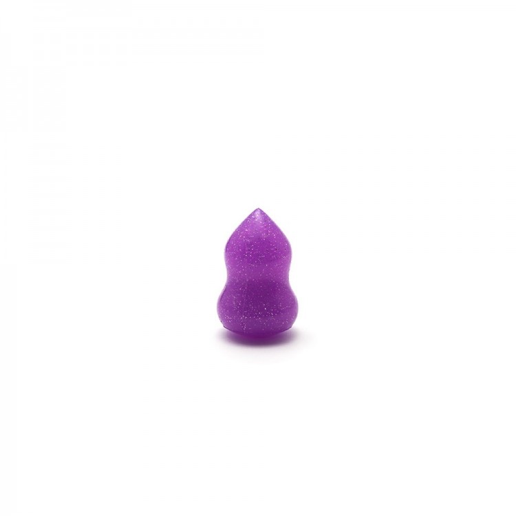 Спонж - яйцо для макияжа TNL Blender силиконовый клиновидный фиолетовый малый в пластиковой упаковке