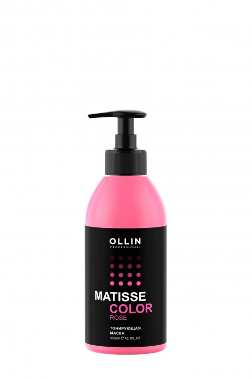 Маска тонирующая для волос OLLIN Matisse Color Rose Розовый, 300мл