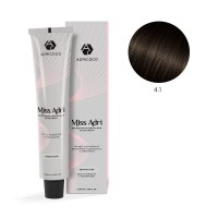 Крем - краска для волос 4.1 ADRICOCO Miss Adri коричневый пепельный, 100мл