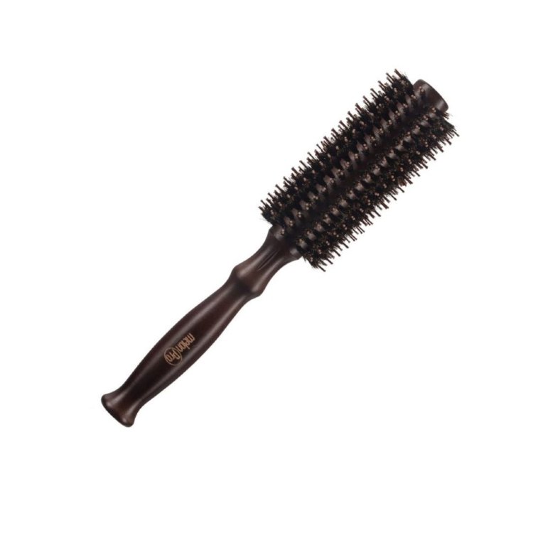 Брашинг для волос Melon Pro облегченная деревянная ручка комбинированная щетина, 22мм