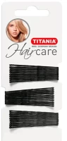Невидимки Titania черные волнистые 30шт/уп. 5см 8060