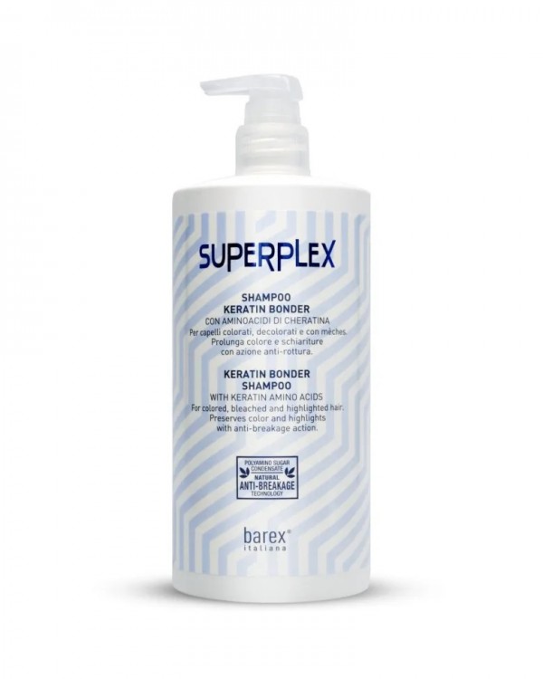 Шампунь для волос Barex SUPERPLEX Кератин Бондер восстановление, 750мл