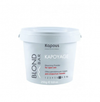 Обесцвечивающая пудра для волос Kapous Blond Bar Kapoyage для открытых техник, 250гр