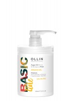 Маска для волос OLLIN Basic Line для сияния и блеска с аргановым маслом, 650мл