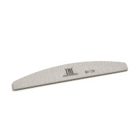 Пилка абразивная для ногтей TNL Лодочка 80/120 серая в индивидуальной упаковке Хит продаж