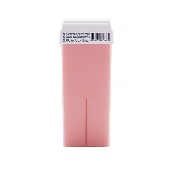 Жирорастворимый воск для депиляции Kapous Depilation розовый с Диоксидом Титаниума в картридже, 100мл