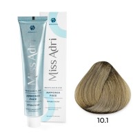 Крем - краска для волос 10.1 ADRICOCO Miss Adri Brazilian Elixir Ammonia free платиновый блонд пепельный, 100мл