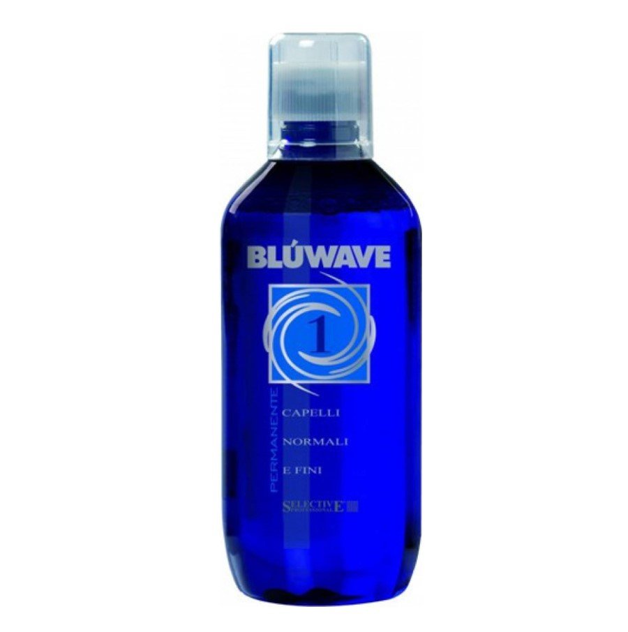 Состав для химической завивки Selective BLUE WAVE 1 с протеинами кератина для нормальных и тонких волос,