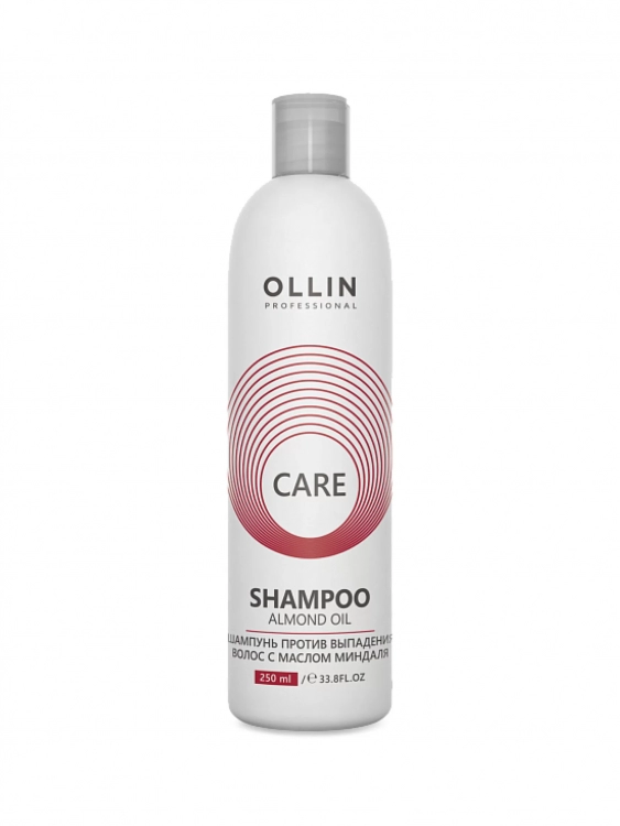 Шампунь для волос OLLIN Care с маслом миндаля против выпадения, 250мл