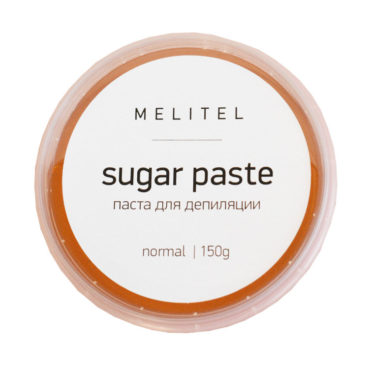 Сахарная паста для шугаринга Melitel в банке нормальная, 150гр