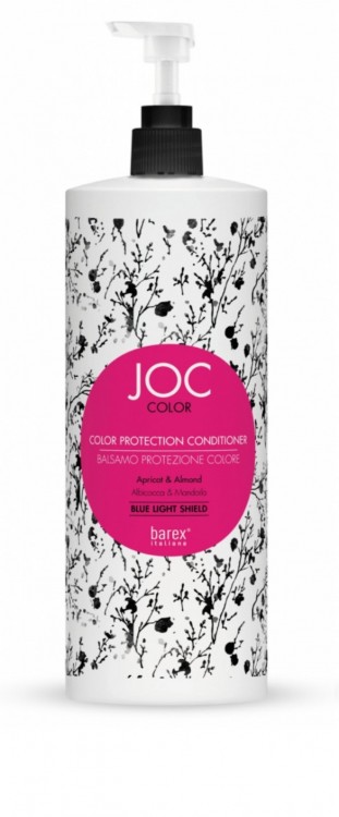 Бальзам - кондиционер для волос Barex JOC COLOR Protection Conditioner Стойкость цвета с Абрикосом и Миндалем, 1000мл