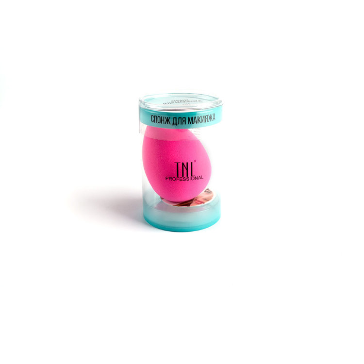 Спонж для макияжа TNL в тубе каплевидный розовый