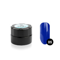 Гель - краска для дизайна ногтей TNL для тонких линий Voile №05 синяя, 6мл