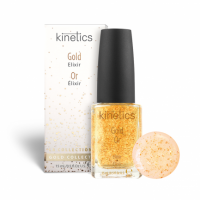 Восстанавливающий эликсир с частичками золота Kinetics Beauty GOLD ELIXIR для сухих и ослабленных ногтей, 15мл