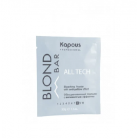 Обесцвечивающий порошок для волос Kapous Blond Bar All tech с антижелтым эффектом, 30г