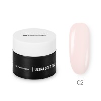 Низкотемпературный однофазный гель для ногтей TNL Ultra Soft №02 пастельный розовый, 15мл 
