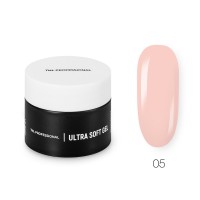 Низкотемпературный однофазный гель для ногтей TNL Ultra Soft №05 камуфлирующий светло-розовый, 15мл